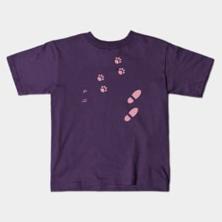 Pawprints & Footsteps Kids T-Shirt